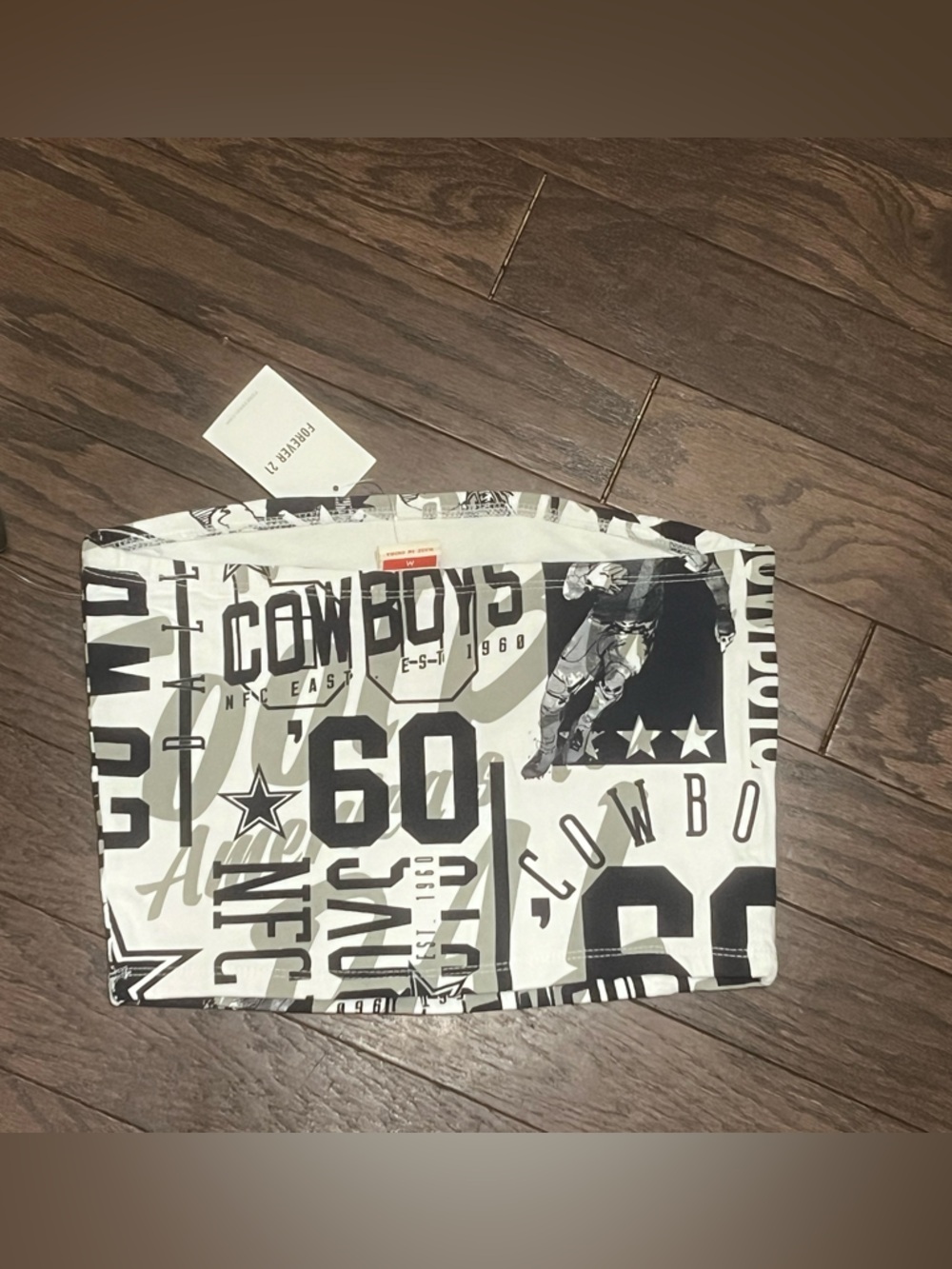 Forever 21 x NFL Dallas Cowboys Tube Top NWT Medium - Picture 6 of 9